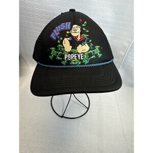 Popeye Black Trucker SnapBack Adjustable Cap Popeye Money One Size